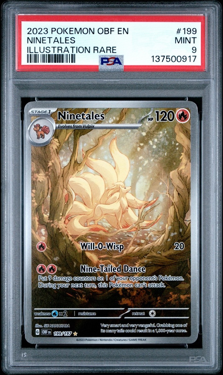 Ninetales looks like it knows three secrets about me and will reveal them when it's convenient. Beautiful? Yes. Trustworthy? Absolutely not. Which Pokémon card feels the most magical? ✨