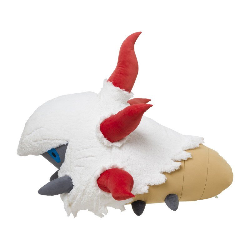 This Larvesta plush is life-size. Pokémon Center put it in the 2024 BUG OUT! collection, apparently for people whose ideal roommate is a big fuzzy fire larva. It looks softer than its typing suggests.