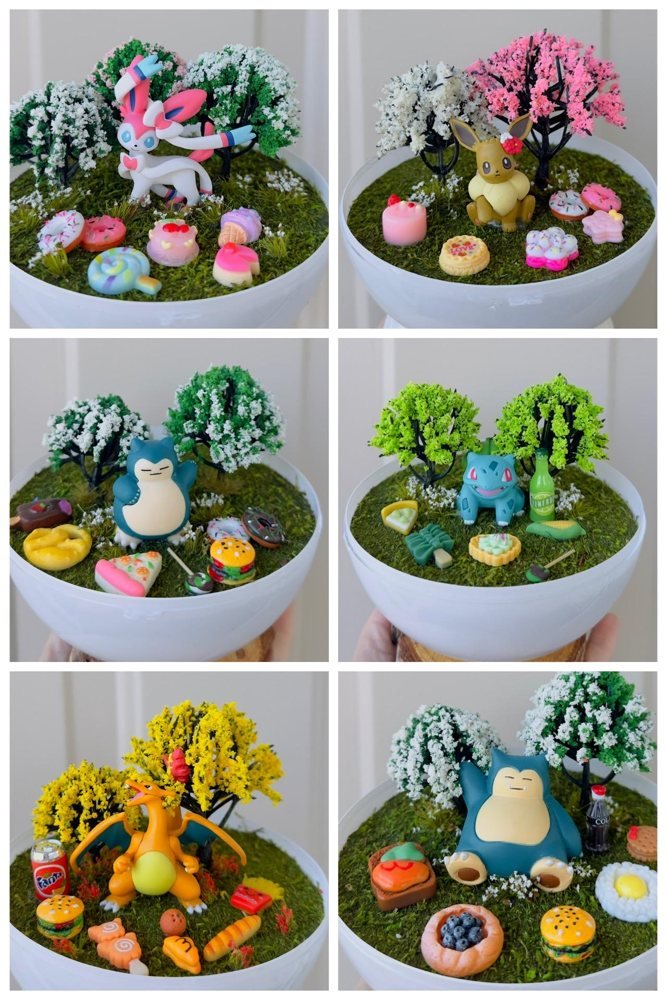 Custom Picnic Poke Terrarium

PokePoke Designs offers a handmade picnic terrarium with little food, flowers, and an optional checkered blanket. The Pokémon gets a better lunch spot than I do. 🧺