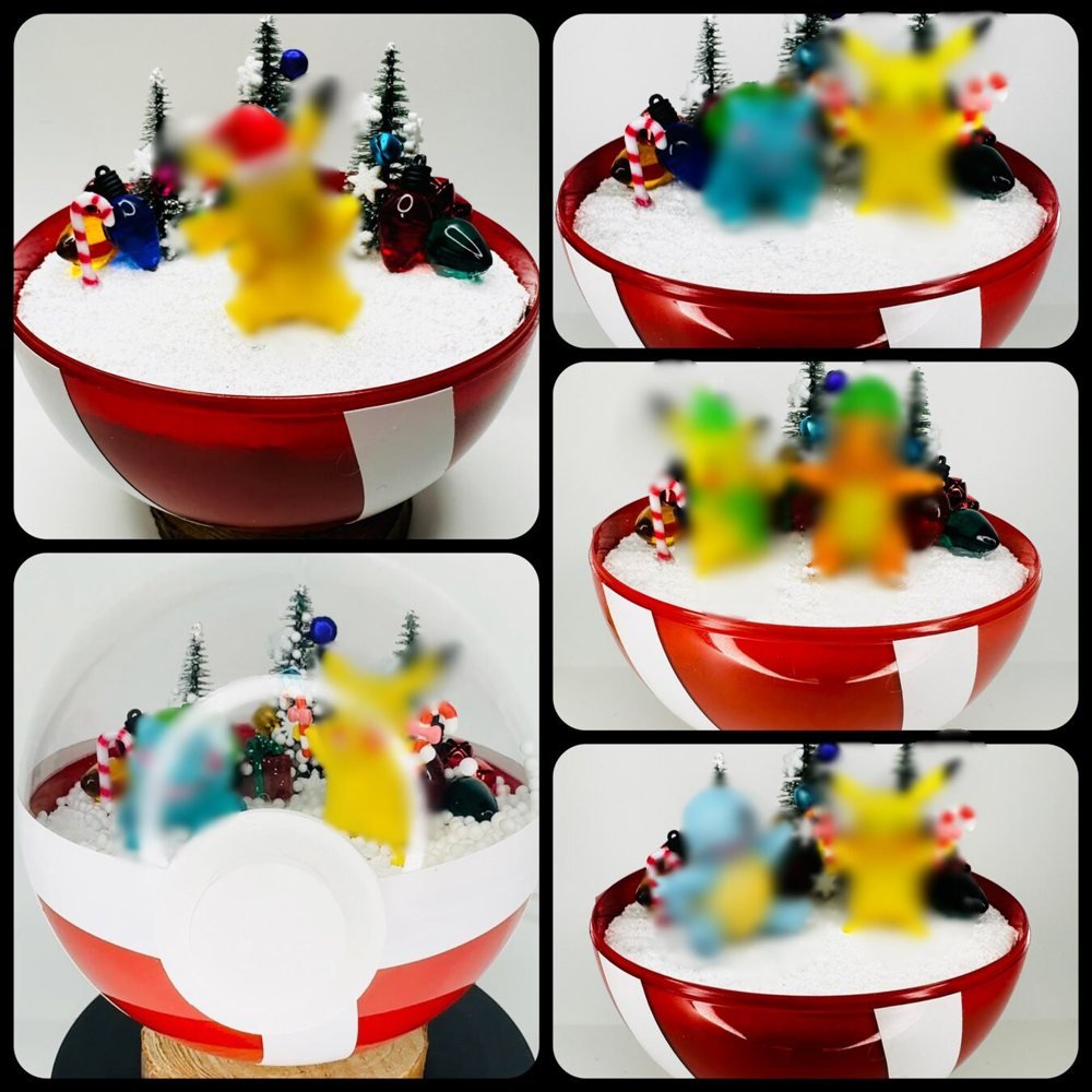 Winter Wonderland Snowglobe Terrarium
The winter-wonderland snowglobe terrarium is a separate physical option from the same maker. PokePoke Designs made it as a physical collectible. If the Pokémon inside hates winter, this is a remarkably elaborate prank.