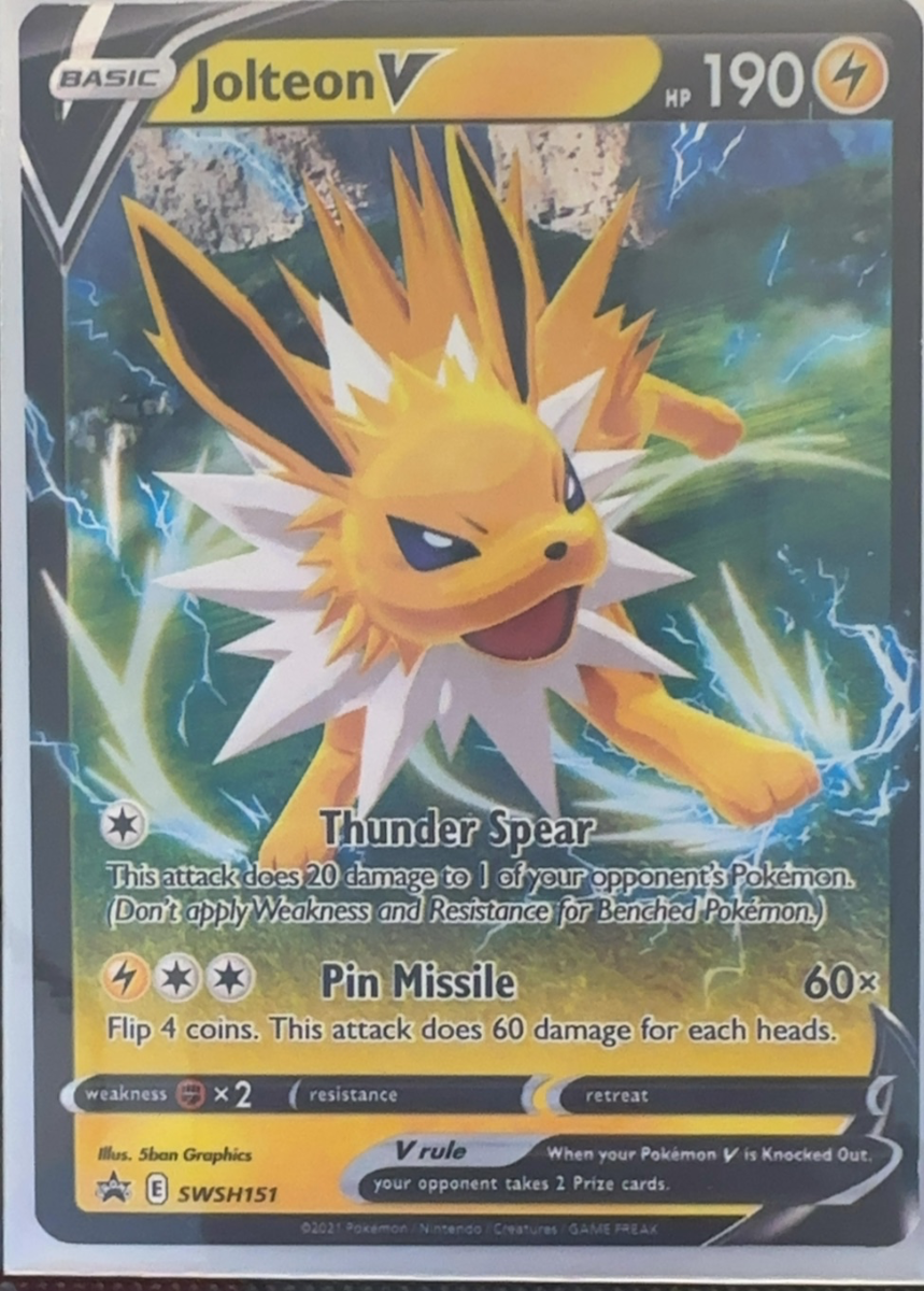 Jolteon V — SWSH Black Star Promos