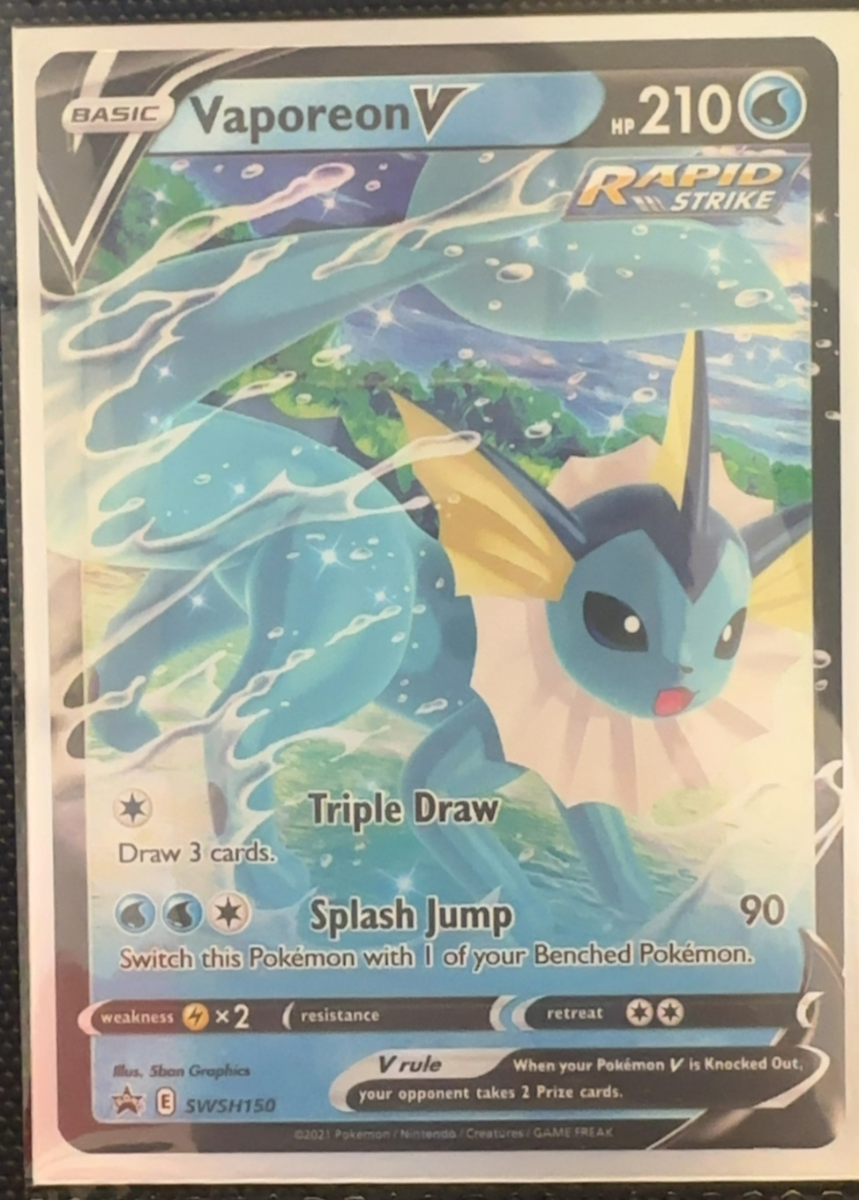 Vaporeon V — SWSH Black Star Promos