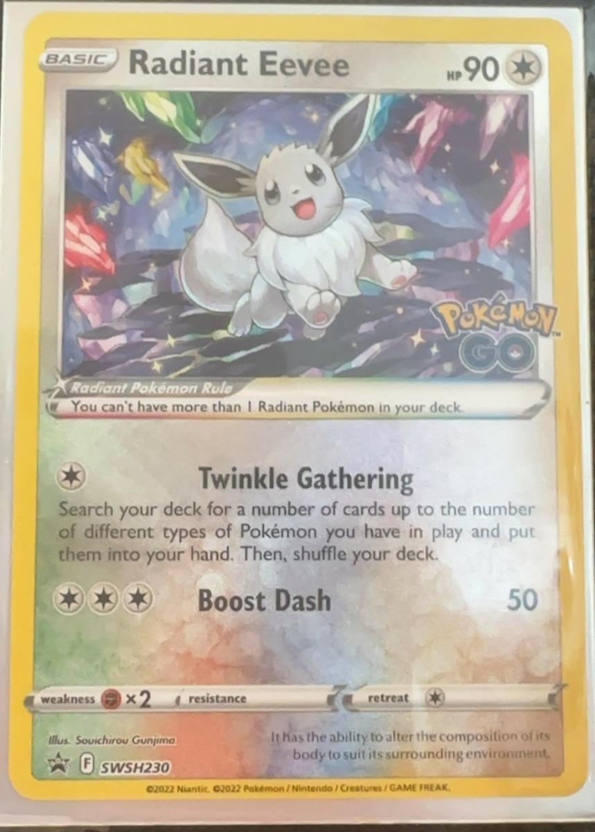 Radiant Eevee — SWSH Black Star Promos